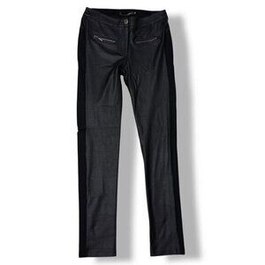 NWT Lauren Vidal Black Pants Vogue Style Slim Midrise Ankle Size XS